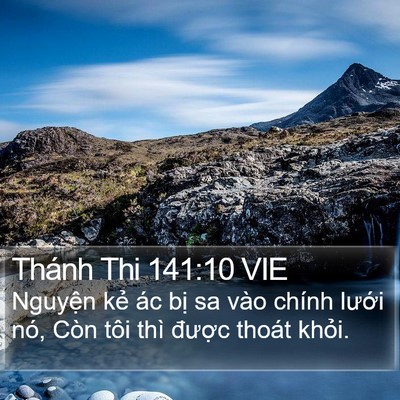 Thánh Thi 141:10 VIE Bible Verse Image