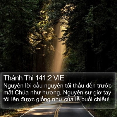 Thánh Thi 141:2 VIE Bible Verse Image