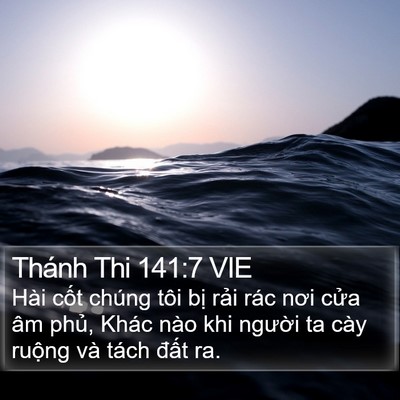 Thánh Thi 141:7 VIE Bible Verse Image