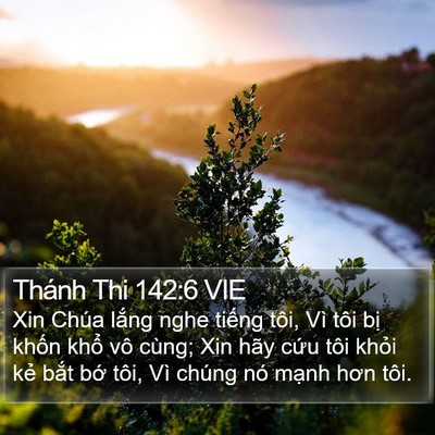 Thánh Thi 142:6 VIE Bible Verse Image