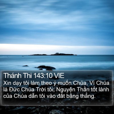 Thánh Thi 143:10 VIE Bible Verse Image