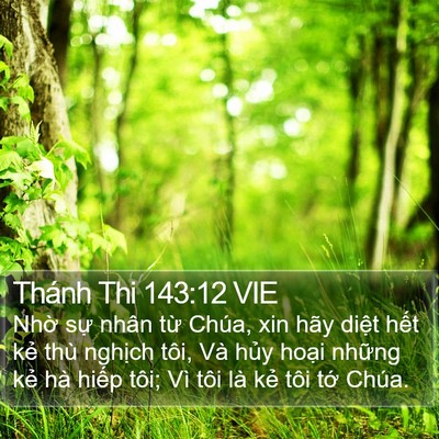 Thánh Thi 143:12 VIE Bible Verse Image