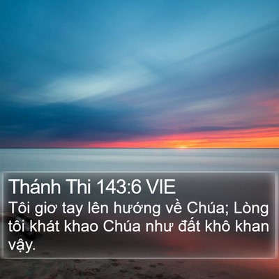 Thánh Thi 143:6 VIE Bible Verse Image