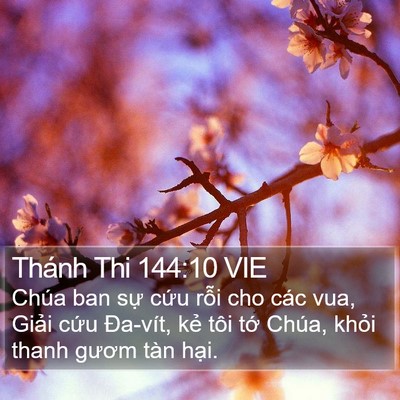 Thánh Thi 144:10 VIE Bible Verse Image