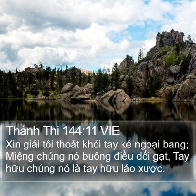 Thánh Thi 144:11 VIE Bible Verse Image