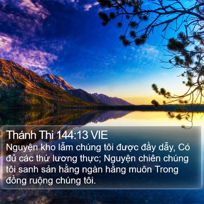 Thánh Thi 144:13 VIE Bible Verse Image
