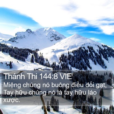 Thánh Thi 144:8 VIE Bible Verse Image