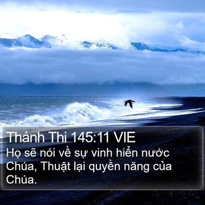 Thánh Thi 145:11 VIE Bible Verse Image