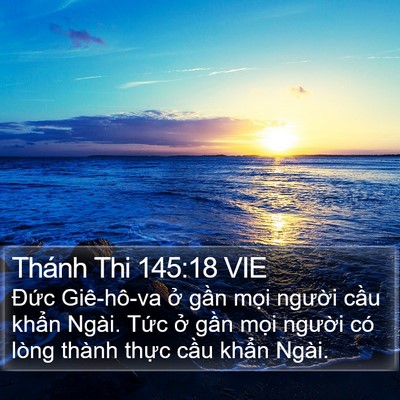 Thánh Thi 145:18 VIE Bible Verse Image