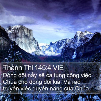 Thánh Thi 145:4 VIE Bible Verse Image
