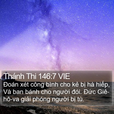 Thánh Thi 146:7 VIE Bible Verse Image