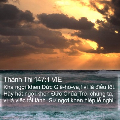 Thánh Thi 147:1 VIE Bible Verse Image