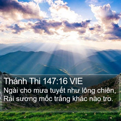 Thánh Thi 147:16 VIE Bible Verse Image