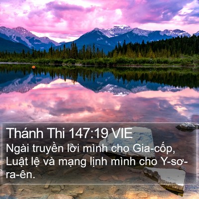 Thánh Thi 147:19 VIE Bible Verse Image