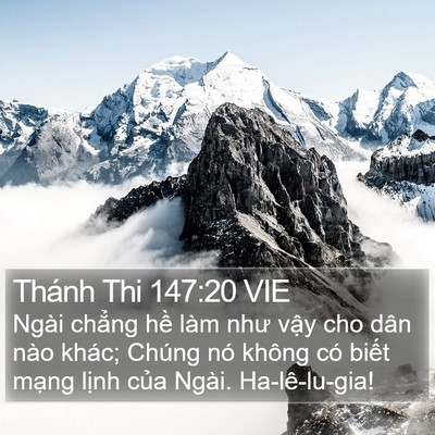 Thánh Thi 147:20 VIE Bible Verse Image