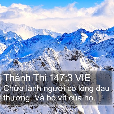 Thánh Thi 147:3 VIE Bible Verse Image