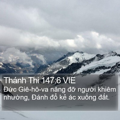 Thánh Thi 147:6 VIE Bible Verse Image