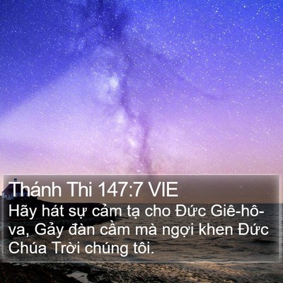 Thánh Thi 147:7 VIE Bible Verse Image