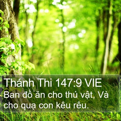 Thánh Thi 147:9 VIE Bible Verse Image