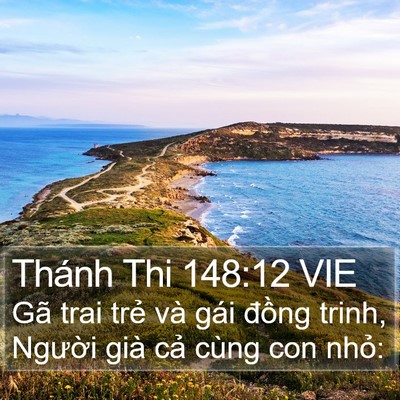 Thánh Thi 148:12 VIE Bible Verse Image