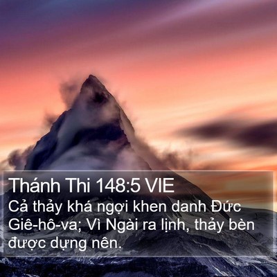 Thánh Thi 148:5 VIE Bible Verse Image