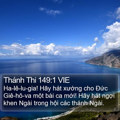 Thánh Thi 149:1 VIE Bible Verse Image