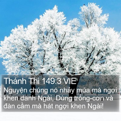 Thánh Thi 149:3 VIE Bible Verse Image
