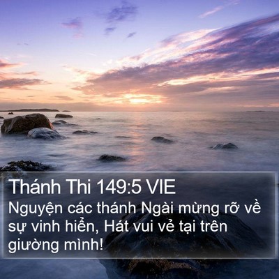 Thánh Thi 149:5 VIE Bible Verse Image