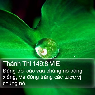 Thánh Thi 149:8 VIE Bible Verse Image