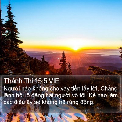 Thánh Thi 15:5 VIE Bible Verse Image