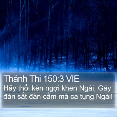 Thánh Thi 150:3 VIE Bible Verse Image