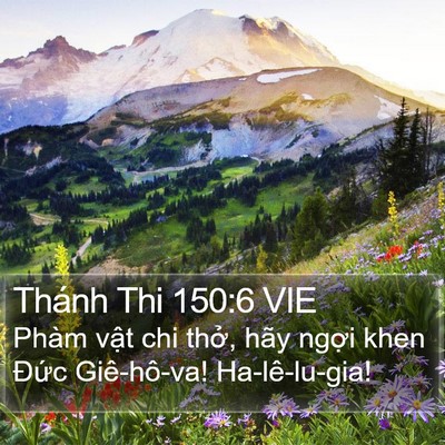 Thánh Thi 150:6 VIE Bible Verse Image