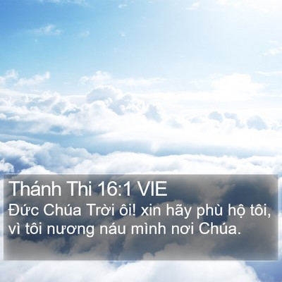 Thánh Thi 16:1 VIE Bible Verse Image