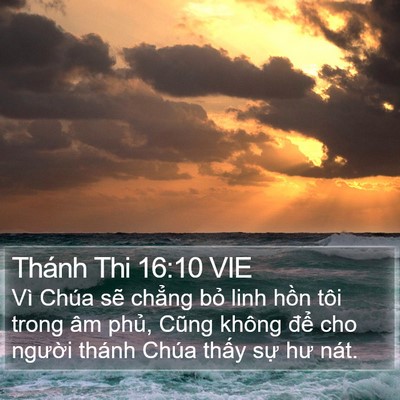 Thánh Thi 16:10 VIE Bible Verse Image