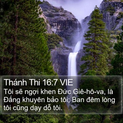 Thánh Thi 16:7 VIE Bible Verse Image