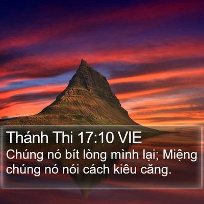 Thánh Thi 17:10 VIE Bible Verse Image