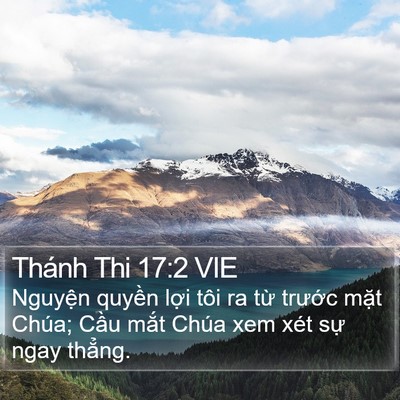 Thánh Thi 17:2 VIE Bible Verse Image
