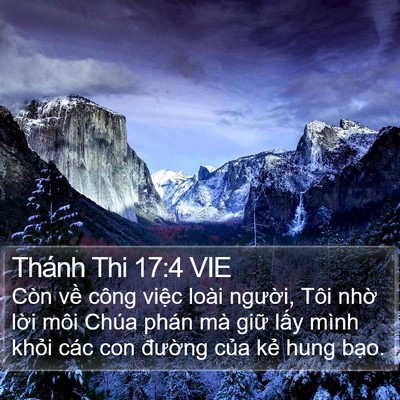 Thánh Thi 17:4 VIE Bible Verse Image