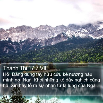 Thánh Thi 17:7 VIE Bible Verse Image