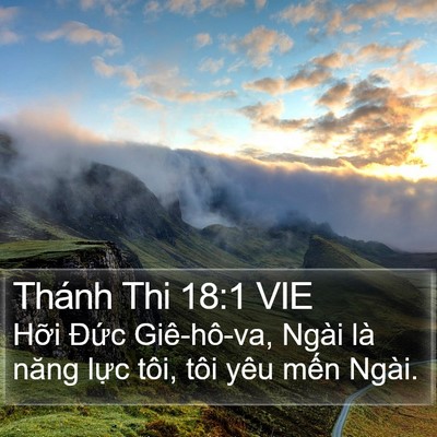 Thánh Thi 18:1 VIE Bible Verse Image