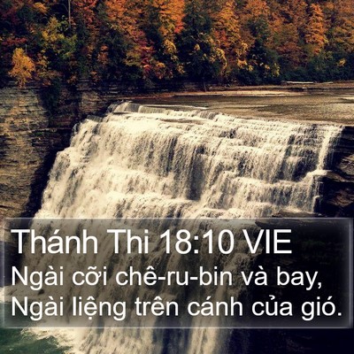 Thánh Thi 18:10 VIE Bible Verse Image