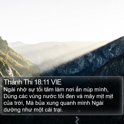 Thánh Thi 18:11 VIE Bible Verse Image