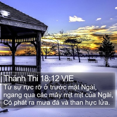 Thánh Thi 18:12 VIE Bible Verse Image