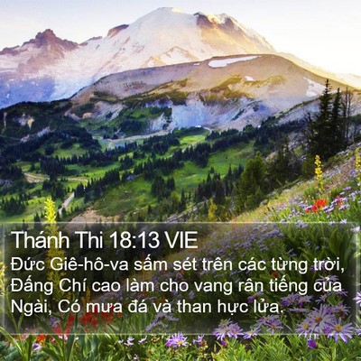 Thánh Thi 18:13 VIE Bible Verse Image