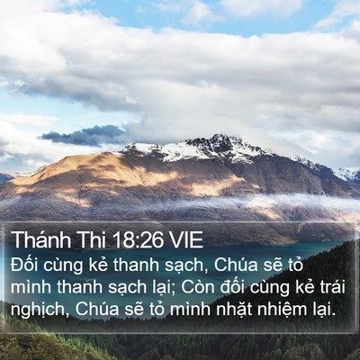 Thánh Thi 18:26 VIE Bible Verse Image