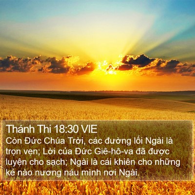 Thánh Thi 18:30 VIE Bible Verse Image
