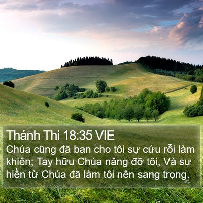 Thánh Thi 18:35 VIE Bible Verse Image