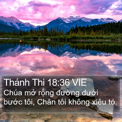 Thánh Thi 18:36 VIE Bible Verse Image