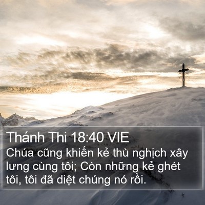 Thánh Thi 18:40 VIE Bible Verse Image