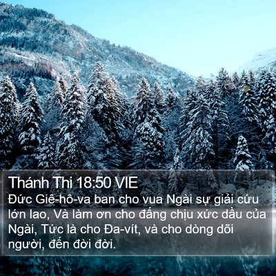 Thánh Thi 18:50 VIE Bible Verse Image